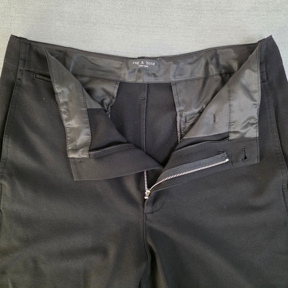 Rag & Bone Wide Leg Sofie Womens 29 Black High Rise Minimalist Career Pants - Picture 5 of 11